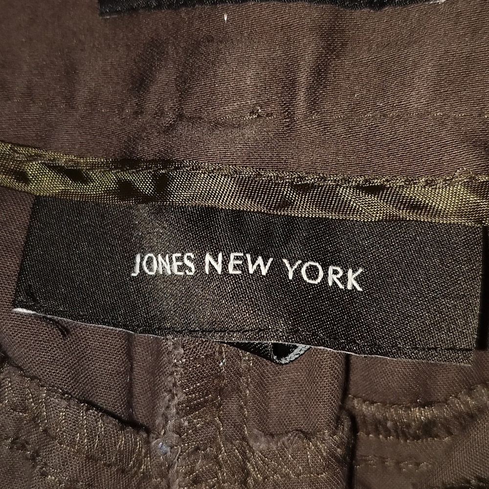 Jones New York size 8 stretch women's brown dress pants